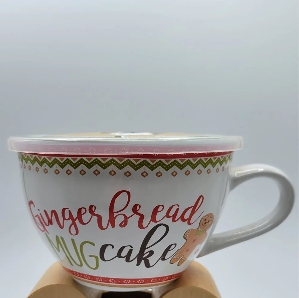 Pier 1 Gingerbread Mug Cake with lid